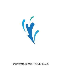 Wave symbol vector illustration design