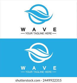 Wave symbol vector illustration design