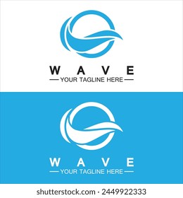 Wave symbol vector illustration design