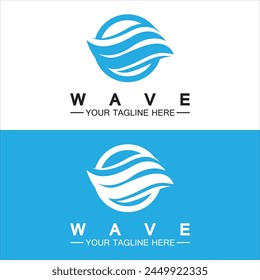 Wave symbol vector illustration design