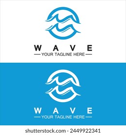 Wave symbol vector illustration design