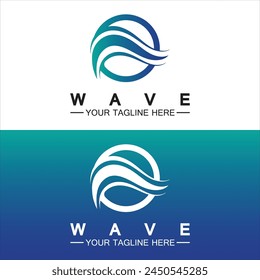 Wave symbol vector illustration design