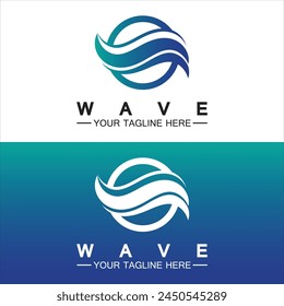Wave symbol vector illustration design