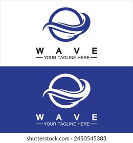 Wave symbol vector illustration design