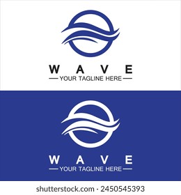 Wave symbol vector illustration design