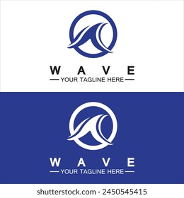 Wave symbol vector illustration design