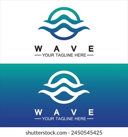 Wave symbol vector illustration design