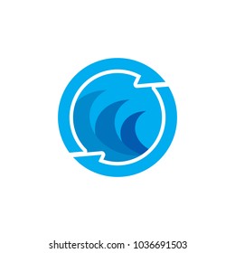 Wave Sync Logo Icon Design