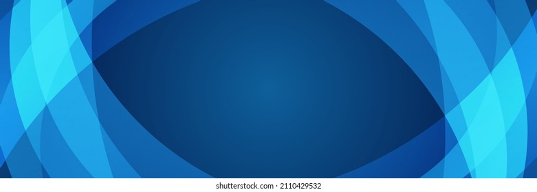Wave Tech Transparant Blue Abstract Memphis Geometric Wide Banner Design Background