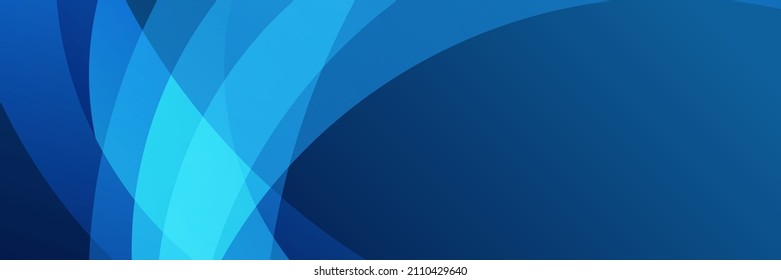 Wave Tech Transparant Blue Abstract Memphis Geometric Wide Banner Design Background