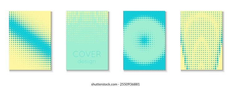 Wave Template Set. Future Concept In Minimal Layout. Young Brand In Minimalistic Frame. Line Flyer. Minimalist Graphic Pattern. Geometric Party Poster. Trendy Wave Template