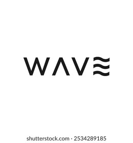 Logotipo de Wave Text, Diseño tipográfico