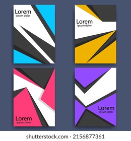wave texture cover pamphlet set. template for poster,brochure,backgrounds cover etc