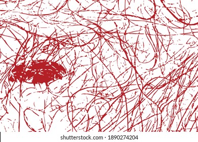 Wave texture red or white color texture and background vector illustration.