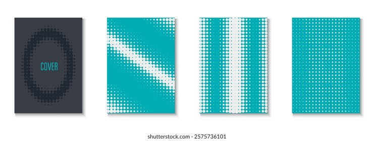 Wave Texture Set. Color Art With Memphis Elements. Linear Shapes For Brand Folder. Music Flyer. Minimalist Line Poster. Geometric Graphic Background. Trendy Wave Texture