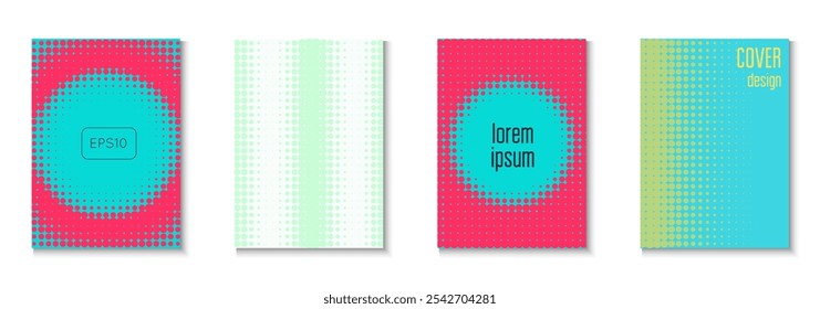 Wave Texture Set. Summer Art In Minimal Design. Futuristic Elements On Flat Page. Abstract Flyer. Minimalist Music Template. Geometric Book Cover. Trendy Wave Texture