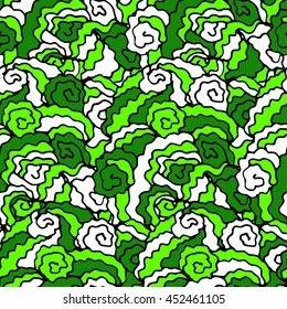 wave texture white green