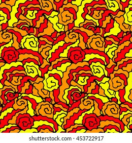 wave texture yellow orange red