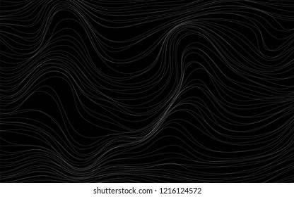 Wave Textures Black Background Vector Stock Vector (royalty Free 