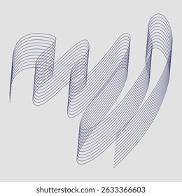 Wave textures white background. Abstract modern grey white waves and lines pattern template. Vector stripes illustration. stock illustration