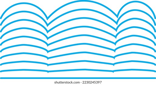 Wave Trend, Wave line, Wave design, Wave tshirt design