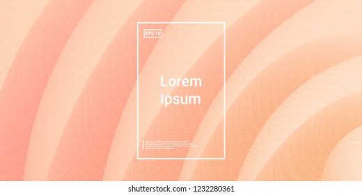 Wave Trendy background. Creative flow shapes. Geometric gradient composition wallpaper. Abstract Minimal Dynamic colorful wavy elements. Template for Cover Poster Flyer. Vector illustration EPS10.