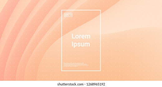 Wave Trendy background. Creative flow shapes. Geometric gradient composition wallpaper. Abstract Minimal Dynamic colorful wavy elements. Template for Cover Poster Flyer. Vector illustration EPS10.