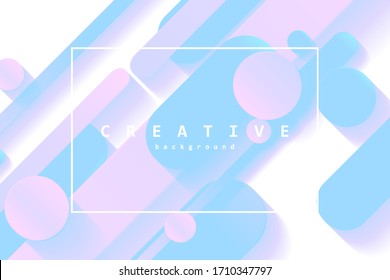 Wave Trendy background. Creative flow shapes. Geometric gradient composition wallpaper. Abstract Minimal Dynamic colorful wavy elements. Template for Cover Poster Flyer. Vector illustration EPS10.