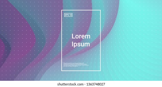 Wave Trendy background. Creative layout flow shapes. Minimal Geometric gradient layout wallpaper. Abstract Minimal Dynamic wavy elements. Template Cover Poster Flyer. Vector illustration EPS10.