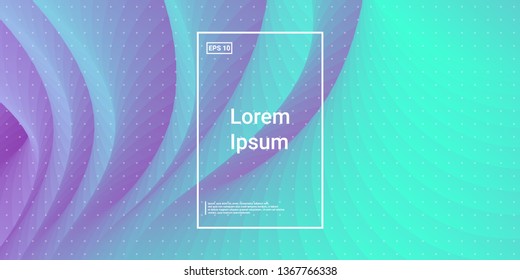 Wave Trendy background. Creative layout flow shapes. Minimal Geometric gradient layout wallpaper. Abstract Minimal Dynamic wavy elements. Template Cover Poster Flyer. Vector illustration EPS10.