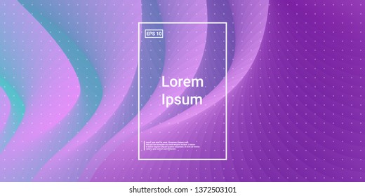 Wave Trendy background. Creative layout flow shapes. Minimal Geometric gradient layout wallpaper. Abstract Minimal Dynamic wavy elements. Template Cover Poster Flyer. Vector illustration EPS10.