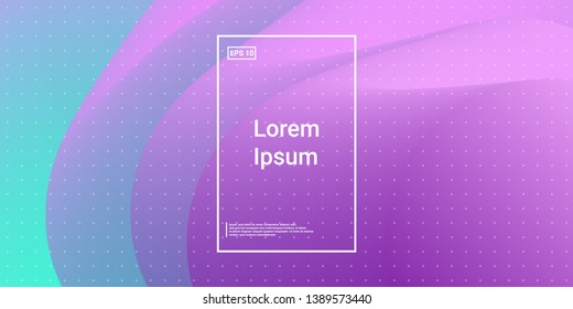 Wave Trendy background. Creative layout flow shapes. Minimal Geometric gradient layout wallpaper. Abstract Minimal Dynamic wavy elements. Template Cover Poster Flyer. Vector illustration EPS10.