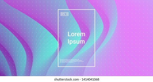 Wave Trendy background. Creative layout flow shapes. Minimal Geometric gradient layout wallpaper. Abstract Minimal Dynamic wavy elements. Template Cover Poster Flyer. Vector illustration EPS10.