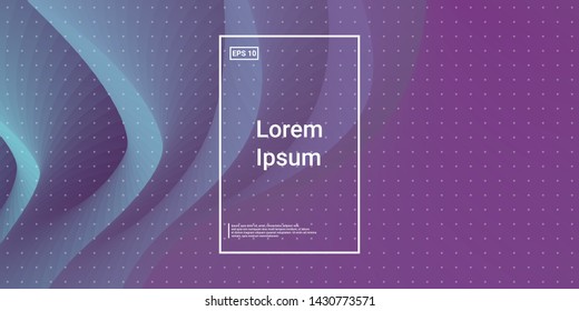 Wave Trendy background. Creative layout flow shapes. Minimal Geometric gradient layout wallpaper. Abstract Minimal Dynamic wavy elements. Template Cover Poster Flyer. Vector illustration EPS10.