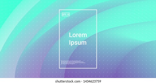 Wave Trendy background. Creative layout flow shapes. Minimal Geometric gradient layout wallpaper. Abstract Minimal Dynamic wavy elements. Template Cover Poster Flyer. Vector illustration EPS10.