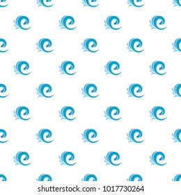 Wave tsunami pattern seamless in flat style for any design
