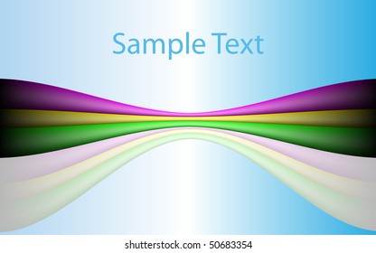 A wave of various colors - vector background