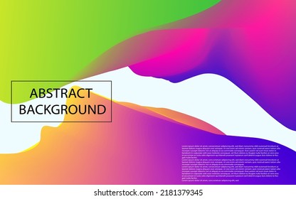 Vector de onda fondo abstracto colorido color rosa azul naranja