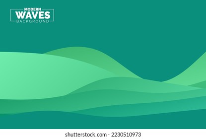 wave vector abstract background flat design stock illustration