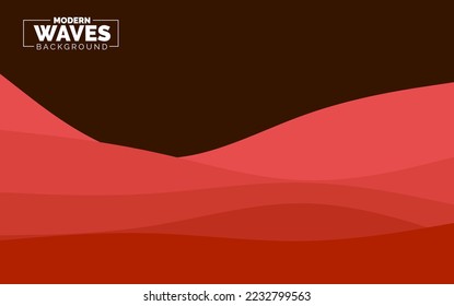 wave vector abstract background flat design stock illustration