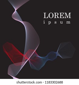 Wave Vector Background Ripple Grid Abstract Illustration