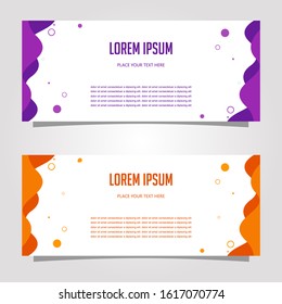 Wave Vector Design Banner Background In Different Colors