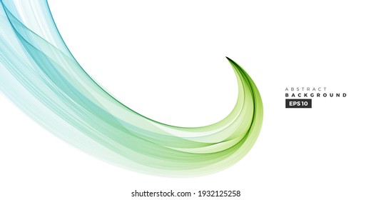 Wave vector element with abstract colorful gradient lines for website, banner and brochure, Curve flow motion illustration, Transparent vector lines,  Artistic background design.
