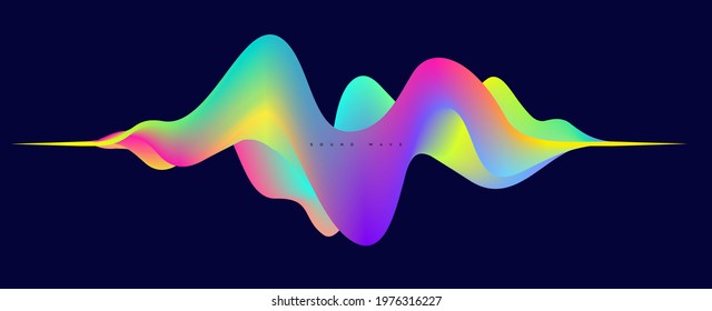 Wave vector element with abstract colorful gradient lines for website, banner and brochure, Curve flow motion illustration,
sound wave, Modern background design.