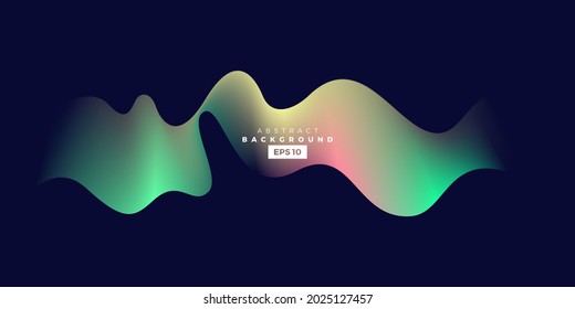 Wave vector element with abstract colorful gradient lines for website, banner and brochure, Curve flow motion illustration, vector lines, Modern background design.