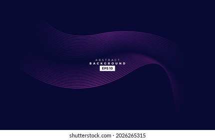 Wave vector element with abstract colorful gradient lines for website, banner and brochure, Curve flow motion illustration, vector dot lines, Modern background design.