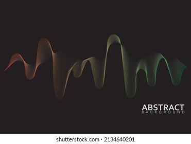 Wave vector element with abstract lines for website, banner and brochure. Wave of lines. Curve flow motion illustration. Modern background design.