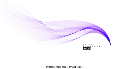  Wave vector element with abstract purple lines for website, banner and brochure, Curve flow motion illustration, Vector lines, Modern background design.