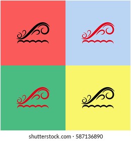 Wave vector  icon.