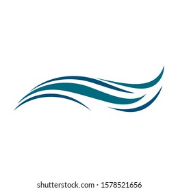 Wave vector icon illustration design